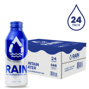 RAIN 16oz Aluminum Bottled Spring Water (24pk)