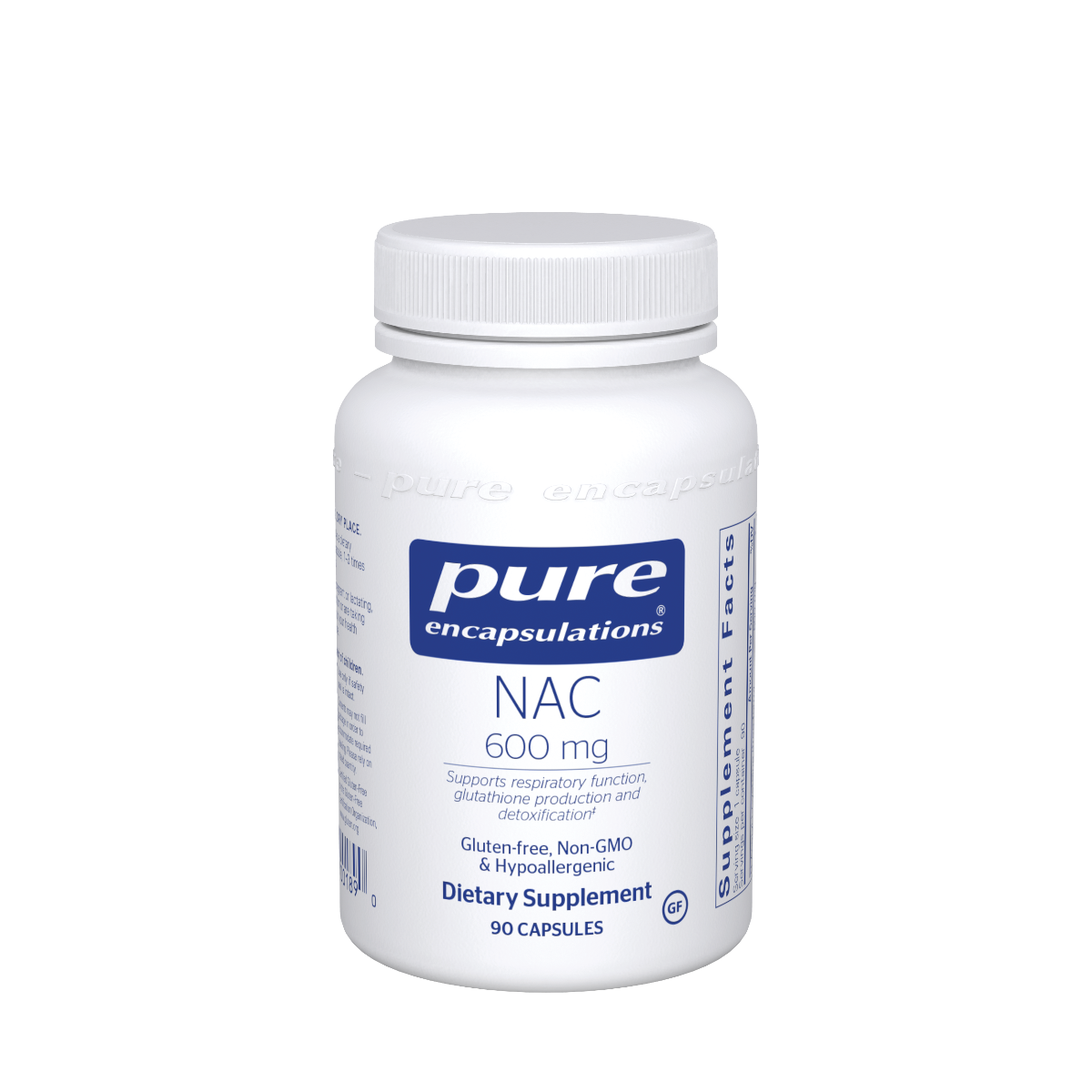 Pure Encapsulations NAC (n-acetyl-l-cysteine) 600 mg 90ct